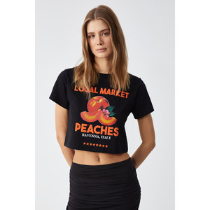 T-shirt oversize à col rond pour femme ETHIQUET BELVETH - Product Image 2
