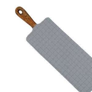 Plateau à fromage de luxe en bois de manguier de 20 pouces, style européen, écologique, design imprimé, fait main, émail coloré, pour aliments - Product Image 1