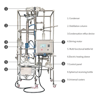 Réacteur en verre sphérique bon marché pour machine d'extraction de CO2 supercritique/machine de production de biodiesel