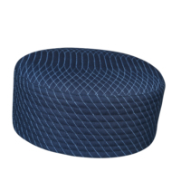 Casquette de prière musulmane Asmar Kufi avec logo personnalisé, chapeau de prière en polyester, accessoires décontractés, légers, de haute qualité, vente en gros, pour hommes, islamique, 10