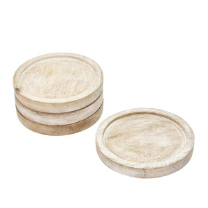 Posavasos de madera de mango hechos a mano de alta venta 2024 con el mejor posavasos de cocina con estampado de esmalte para vajilla y uso de mesa - Product Image 3