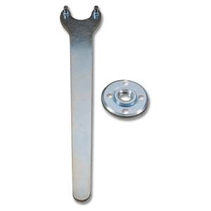 Llave Recta para Amoladora KWB AGGRESSO FLEX 35x5 mm con Dos Pernos, Zincada, 718500, para Amoladora Angular con Tuerca de Sujeción - Product Image 1