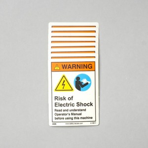 Señal de peligro eléctrico, adhesivo de advertencia de alto voltaje, resistente al calor, a prueba de arañazos, impermeable, para máquinas industriales - Product Image 3