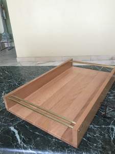 BANDEJA IMPRESA DE MADERA NATURAL MEJOR CALIDAD TALLADA Forma cuadrada disponible y artesanía de la India mejor muestra Venta caliente - Product Image 5