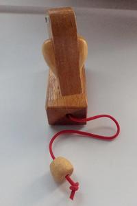 Mejor calidad Madera Vintage decoración hecha a mano Acacia madera pájaro aldaba niño Noisemaker técnica pulida - Product Image 2