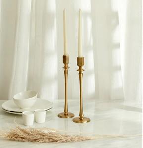 Latest Design Metal <b>Taper</b> <b>Candle</b> <b>Holder</b> for Home & Wedding Tabletop Decorative Golden Finished Handmade <b>Candle</b> <b>Taper</b> - Product Image 1