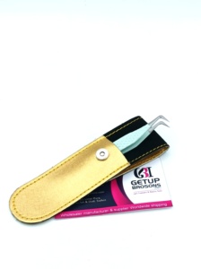 GETUP BROSONS IMPEX Nouvelle conception Pince à épiler pour extensions de cils en acier inoxydable, finition Seaglass, revêtement en poudre, 90 degrés, lisse et anti-magnétique - Product Image 6