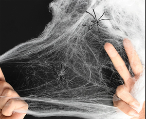 Güçlü fabrika cadılar bayramı süslemeleri örümcek ağları ve sahte örümcekler Spooky 800 Sq. Ft. Örümcek ağı örümcek ağı - Product Image 2