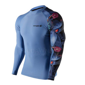 Factory Price Professional Custom Sports <b>MMA</b> <b>Rash</b> <b>Guard</b> Custom Logo Printed <b>MMA</b> <b>Rash</b> <b>Guard</b> - Product Image 2