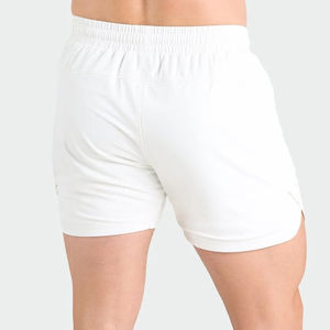 Short de sport de gymnastique 2-en-1 conçu sur mesure pour hommes, léger, tissu à séchage rapide, couleur unie, entraînement, service OEM écologique - Product Image 2