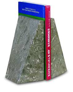 Porte-livres en marbre onyx moderne de luxe, accessoires décoratifs pour la maison et le bureau, élégant support de livres en pierre lourde - Product Image 4