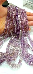 Amatista Rosa natural, corte alemán, liso, cuentas graduadas de 6 a 9mm, hebra de cuentas de la mejor calidad, 16 pulgadas de largo, precios al por mayor - Product Image 2