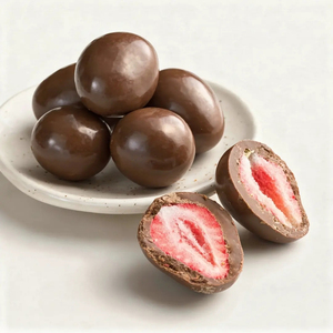 Dragees de Chocolate Negro con Fresa, Liofilizados, Premium, Deliciosos, Suministro al por Mayor - Product Image 2