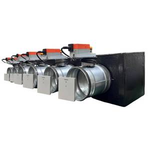 Ducted plenum with 6-zone Wi-Fi motorized <b>shutters</b>, control unit and Siemens interface - Product Image 6
