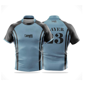 Nouveaux hommes surdimensionnés respirant vêtements de sport chemises de rugby à la mode bonne qualité hommes portent des chemises de rugby - Product Image 4