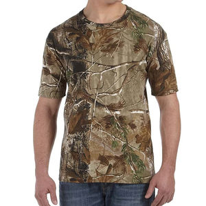 Camiseta de Camuflaje para Hombre de Alta Calidad, 100% Algodón, 250 g/m², Personalizable, Lisa, Informal, Vintage, para Caza, Ropa de Exterior - Product Image 5