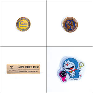 Plaque signalétique en acier personnalisée de haute qualité avec logo, étiquette 3A, fournitures du Vietnam avec épingle métallique, prix bas, bons produits - Product Image 4