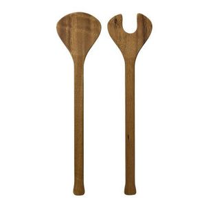 Juego duradero de 8 piezas de acero con espejo chapado y cucharas de madera de teca utensilios de cocina para cocinar - Product Image 5