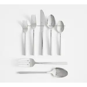 Shiny Silver Flatware Set Stainless Steel Spoon Fork & Knife Set for Tableware and Flatware for Party ware