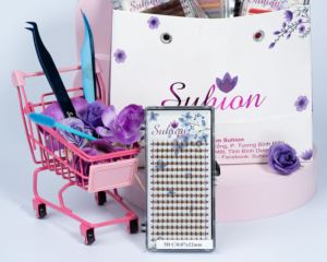 NBT Russian Volume Premade Extensions de cils 7mm-16mm Ventilateurs à tige courte pour améliorer le maquillage des yeux - Product Image 2