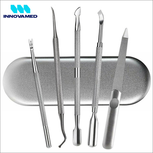 INNOVAMED Customized Logo <b>Nail</b> <b>Cuticle</b> <b>Pusher</b> Stainless Steel Product for <b>Nail</b> Cleaning Wholesale Rate - Product Image 2
