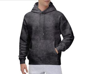 Sweat-shirts oversize en coton mélangé, lavage à l'acide, vintage, lavage à l'acide, impression de logo personnalisé, sweat-shirt en coton mélangé, lavage à l'acide - Product Image 4