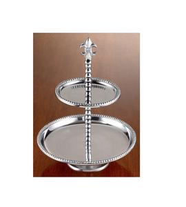Compre un elegante soporte de pastel de metal redondo con un diseño moderno adecuado para la decoración de panadería fiesta postre evento - Product Image 3