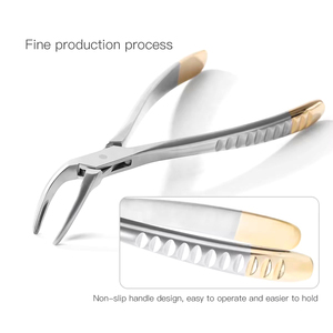 SAAR GLOBAL SURGICAL INSTRUMENTS Pinzas de Extracción Dental Mandibulares de Acero Inoxidable con Empuñadura Manual Moleteada Clase I para Adultos y Niños - Product Image 3