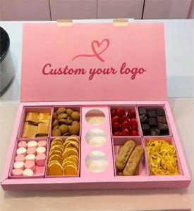 Boîte à emporter personnalisée avec compartiment pour sauce, emballage pour pâtisseries, desserts, snacks, frites, burgers, empanadas, chocolat, plateau à tremper - Product Image 1