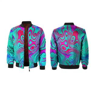 นักออกแบบสไตล์ใหม่ผู้ชายที่กําหนดเองเสื้อแจ็คเก็ตเครื่องบินทิ้งระเบิดที่มีคุณภาพสูงมีสไตล์แจ็คเก็ตฤดูหนาวที่กําหนดเองแจ็คเก็ตเครื่องบินทิ้งระเบิดบุรุษที่มีซิป - Product Image 3