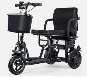 NUEVO FAV Scooter Eléctrico Plegable de 350W con Asiento, Capacidad de 100 kg, 3 Ruedas, Sensores Inteligentes - Product Image 1