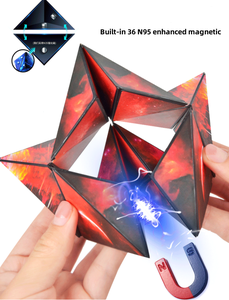 बहुमुखी <span class=keywords><strong>3</strong></span> डी अपसंपीड़न खिलौना शैक्षिक स्थानिक सोच ज्यामिति प्रारंभिक सीखने <span class=keywords><strong>3</strong></span> डी चुंबकीय घन - Product Image 5