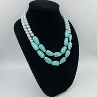 Ensembles de bijoux de perles africaines Multi couche mariage nigérian ensembles de bijoux indiens déclaration collier ras du cou bijoux