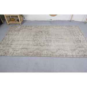 พรมขนสัตว์สีเบจสมัยใหม่ขนาด4.4x7.9ฟุตแนววินเทจสไตล์ตุรกีดีไซน์ลาเท็กซ์พื้นที่ขนาดใหญ่สำหรับวัยรุ่นโถงทางเดินพรมสำหรับห้องแนวแอบสแตรก - Product Image 3