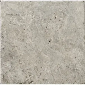 Emser Silver Ancient Tumbled Trav Tile 4 \ "X 4 \" Material de Pocelain cuadrado para uso en pisos interiores al aire libre - Product Image 1