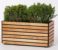 Pot de fleurs hydroponique en bois écologique de qualité supérieure, classique, pour plantes d'intérieur, jardin extérieur, suspendu au mur, patio, balcon