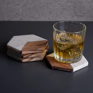 Posavasos de madera cuadrados multiusos de último diseño con grabado láser, vajilla de oficina en casa, posavasos decorativos para restaurantes - Product Image 2