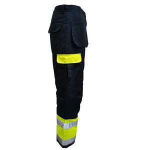 Pantalons de sécurité haute visibilité pantalons de construction pour hommes imperméable réfléchissant usine OEM respirant confort fit approvisionnement - Product Image 2