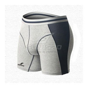 Wholesale 2025 Men's High Street Style <b>Compression</b> <b>Shorts</b> Elastic Waist Quick Dry Breathable Customizable Size Solid Pattern - Product Image 2