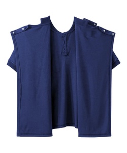 Ropa de cuidado en el hogar Discapacidad Pacientes mayores Vestimenta independiente Post cirugía Espalda abierta Fácil de usar Camisetas de polo - Product Image 3