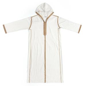 Nouvelle collection 2025 – Robe longue décontractée pour homme, style arabe, en mousseline de soie unie, avec capuche, pour toutes les saisons – Caftan musulman islamique - Product Image 5