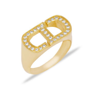 Anillo de Plata de Ley 925 con piedras de zirconia cúbica, joyería con diseño geométrico, para mujeres - Product Image 3