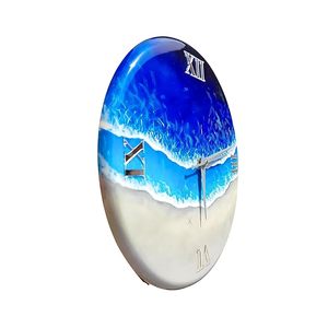 Reloj de Lujo para el Hogar, Hecho a Mano con Resina, Tema Oceánico, Moderno, Impermeable, Extra Grande, Luz Nocturna, Decoración para Bodas, Comedor, Reloj de Lujo - Product Image 2