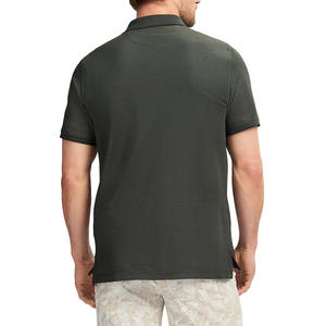 Polo teint uni pour hommes respirant séchage rapide Anti-rides Anti-boulochage Anti-rétrécissement polo écologique pour hommes - Product Image 2