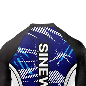 Camisa de compresión de manga corta para hombre Sublimación Impreso Spandex Capa base de secado rápido Rash Guard Artes marciales - Product Image 5