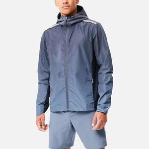 OEM logotipo personalizado impermeable y a prueba de viento al aire libre chaquetas gimnasio correr Atlético chaqueta cortavientos con capucha para los hombres - Product Image 1