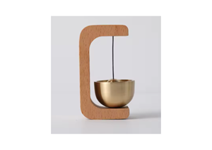 Timbre inalámbrico magnético de latón de madera maciza moderno con campanas de viento y cascabel de montaje en pared colgante de entrada decoración del hogar - Product Image 4