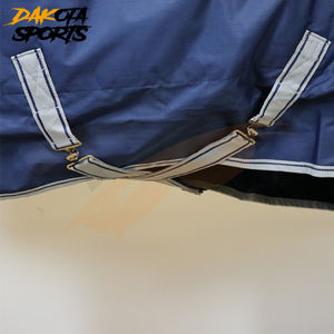 Alfombra de caballo de poliéster de acero inoxidable transpirable impermeable de alta calidad, manta ecuestre Ripstop, correas ajustables para exteriores - Product Image 5