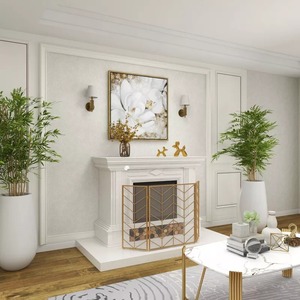 Globo de cerámica de porcelana dorada, 2 esculturas de perros, acentos decorativos, artículo de mesa, decoración del hogar, objetos exclusivos, los mejores precios - Product Image 5