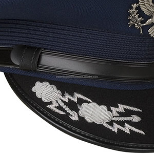 Gorra DE LA Fuerza Aérea Unisex al por mayor para conductores y conductores logotipo personalizado accesorios de tela genuina para adultos - Product Image 4